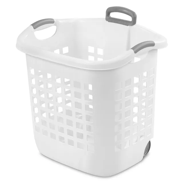 sterilite-1-75-bushel-ultra-wheeled-laundry-basket-white-4-pack image 1