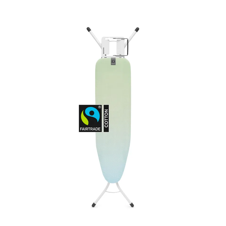 brabantia-compact-ironing-board-with-steam-iron-rest-size-a-fairtrade-cover-adju image 1