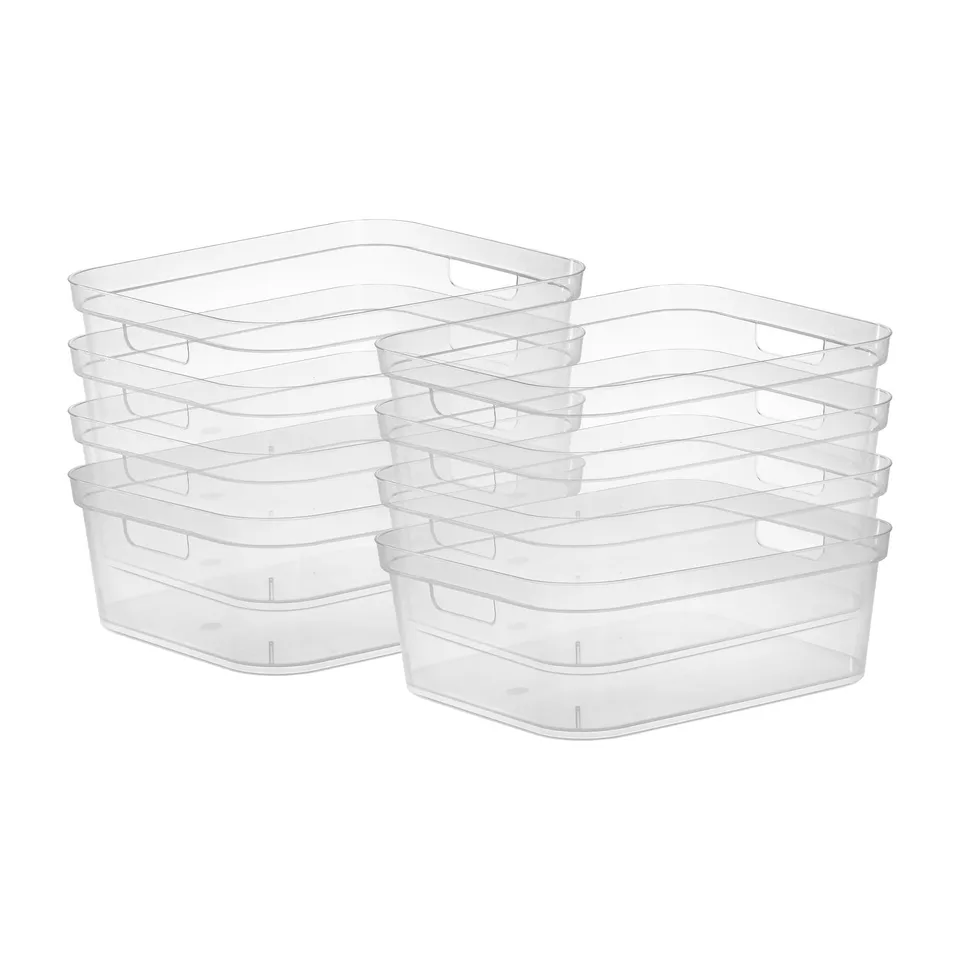 sterilite-5-25-x-12-25-x-15-inch-medium-modern-storage-bin-with-carry-through-ha image 1