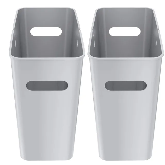 itouchless-slimgiant-4-2-gallon-slim-trash-can-with-handles-2-pack-16-liter-plas image 1