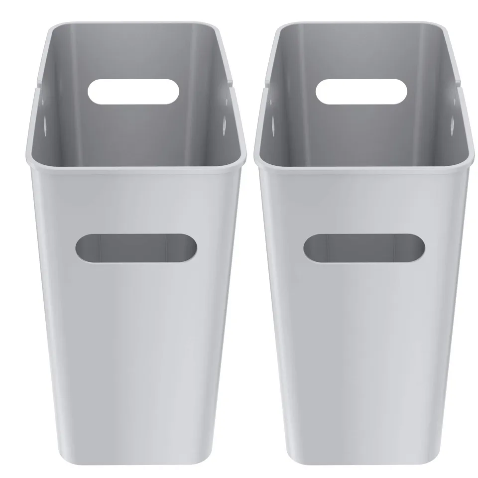 itouchless-slimgiant-4-2-gallon-slim-trash-can-with-handles-2-pack-16-liter-plas image 1