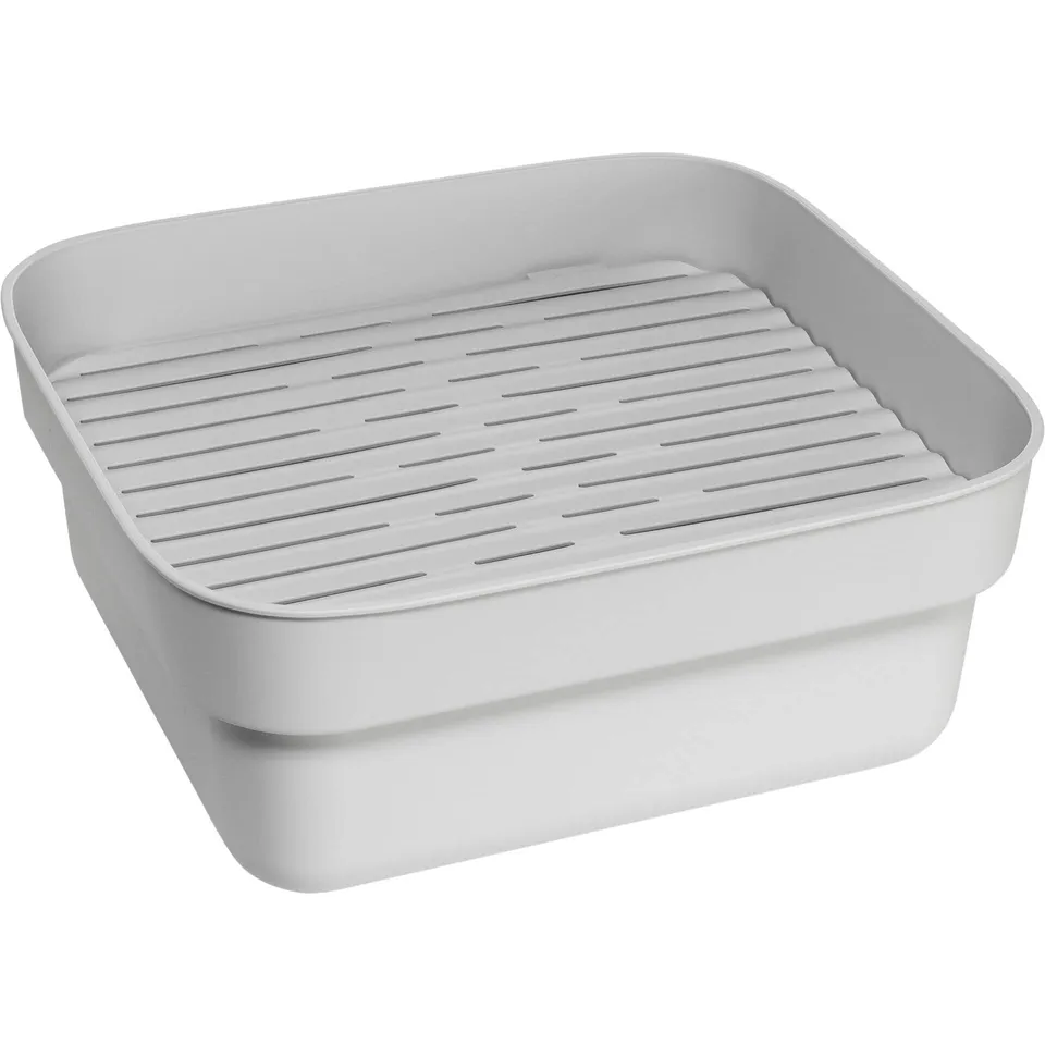 brabantia-sinkside-washing-up-bowl-with-removable-draining-tray-light-gray-fits- image 1