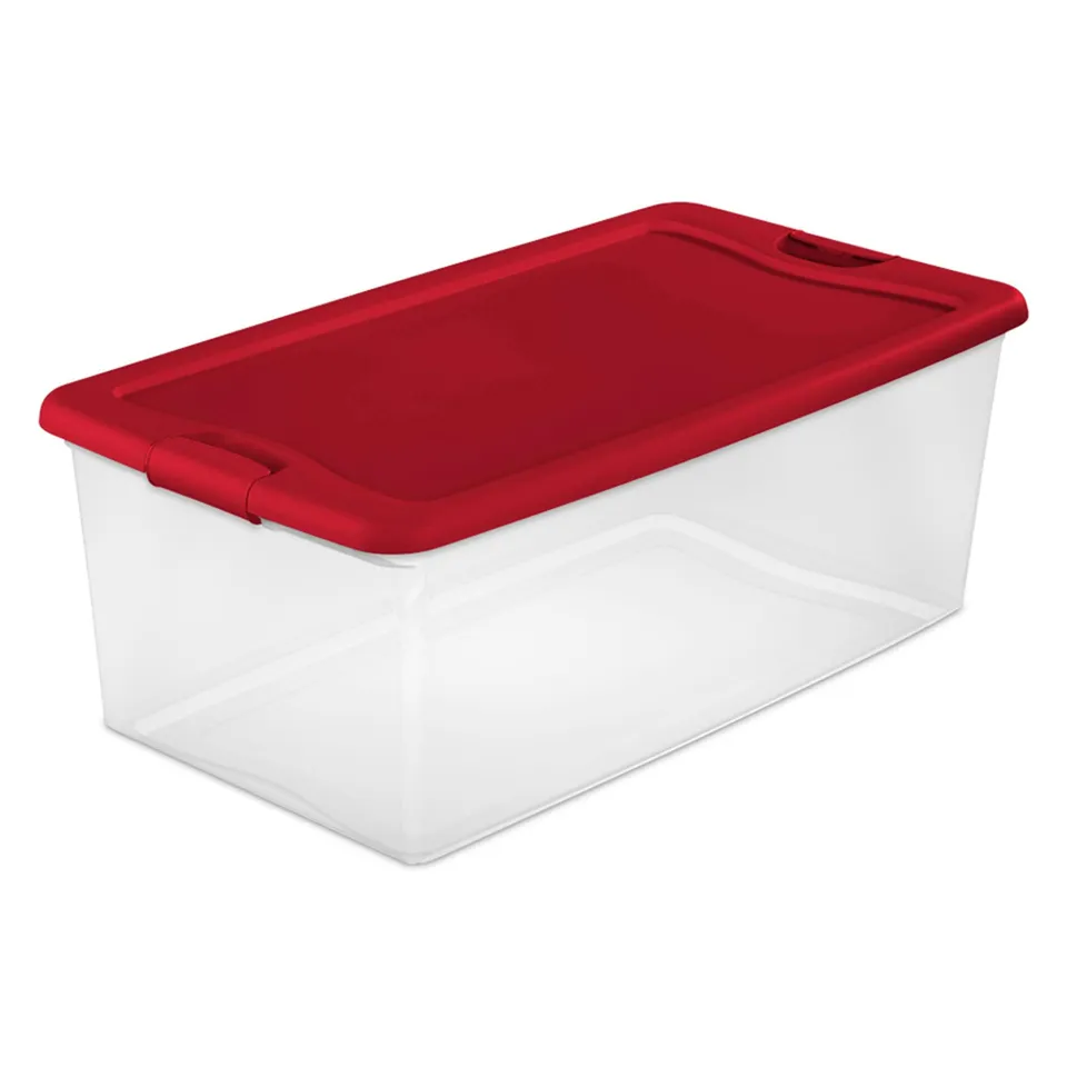 sterilite-106-quart-latching-box-plastic-stackable-storage-container-bin-8-pack image 1