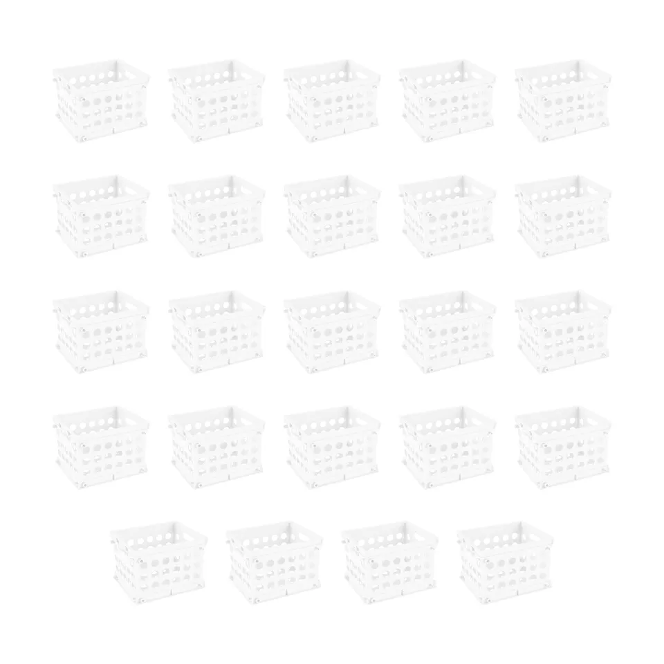 sterilite-stackable-mini-storage-crate-with-handles-white-24-pack image 1