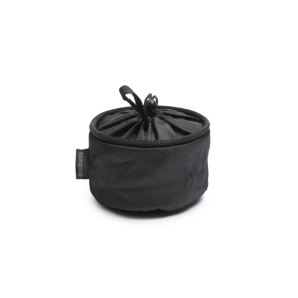 brabantia-compact-clothespin-storage-bag-with-hanging-loop-closing-cord-matt-bla image 1