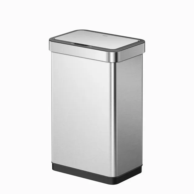 eko-econova-50-liter-13-gallon-motion-sensor-trash-can-stainless-steel image 1