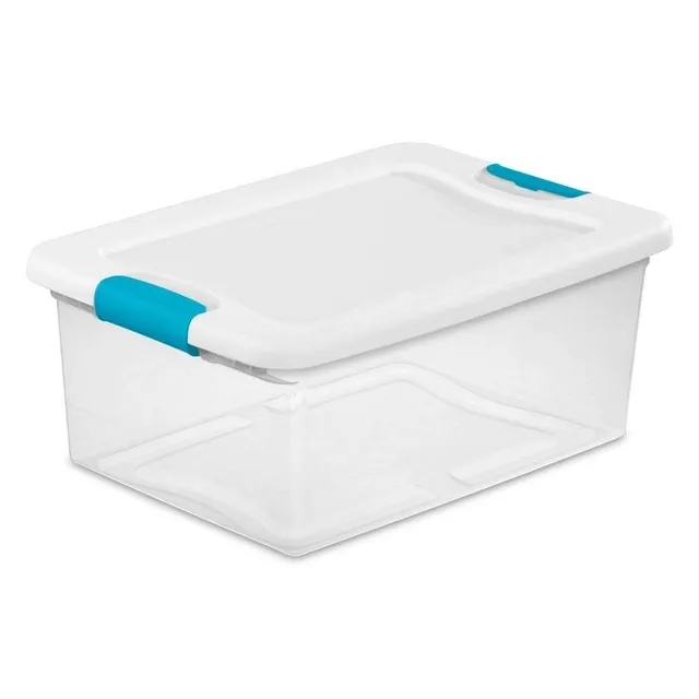 sterilite-15-quart-clear-stackable-latching-storage-box-72-pack-versatile-organi image 1