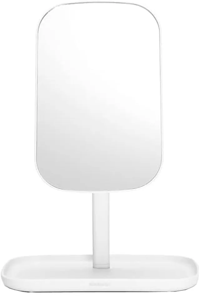 brabantia-renew-360-adjustable-vanity-mirror-with-stand-storage-tray-white image 1