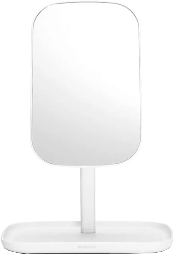 brabantia-renew-360-adjustable-vanity-mirror-with-stand-storage-tray-white image 1