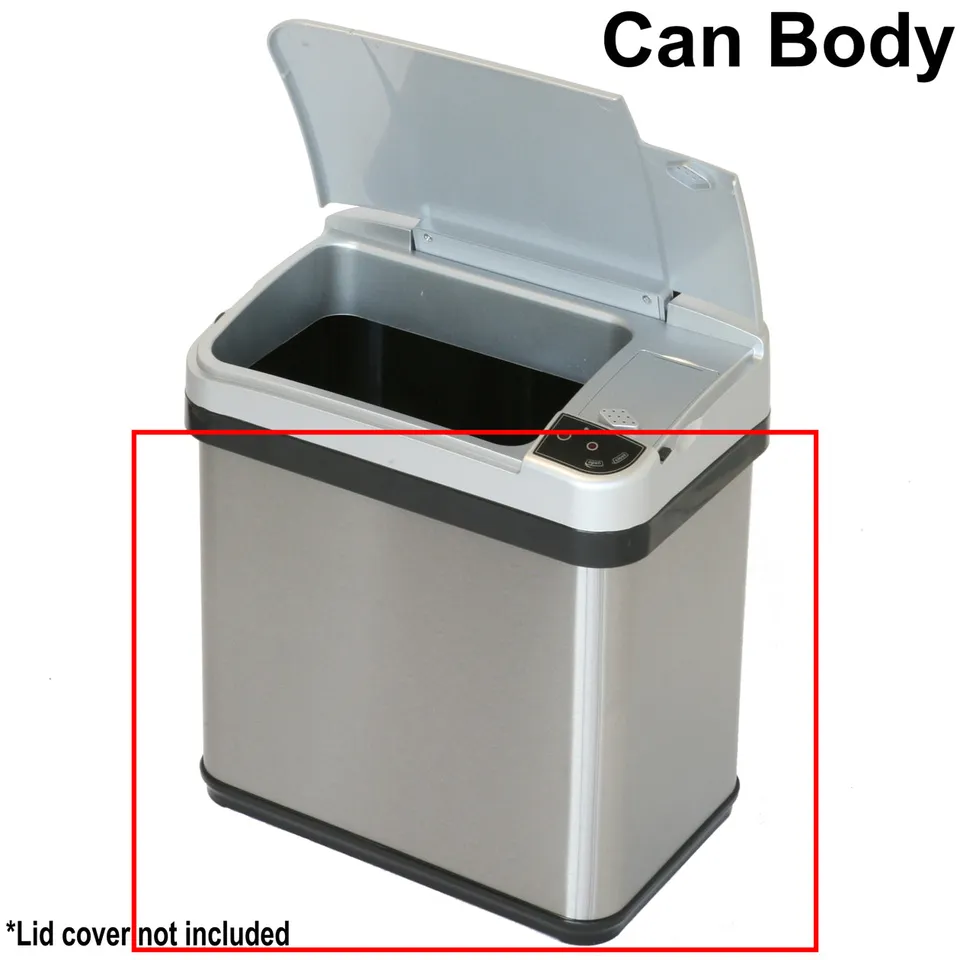 itouchless-mt02ss-replacement-trash-can-body-2-5-gallon-stainless-steel image 1
