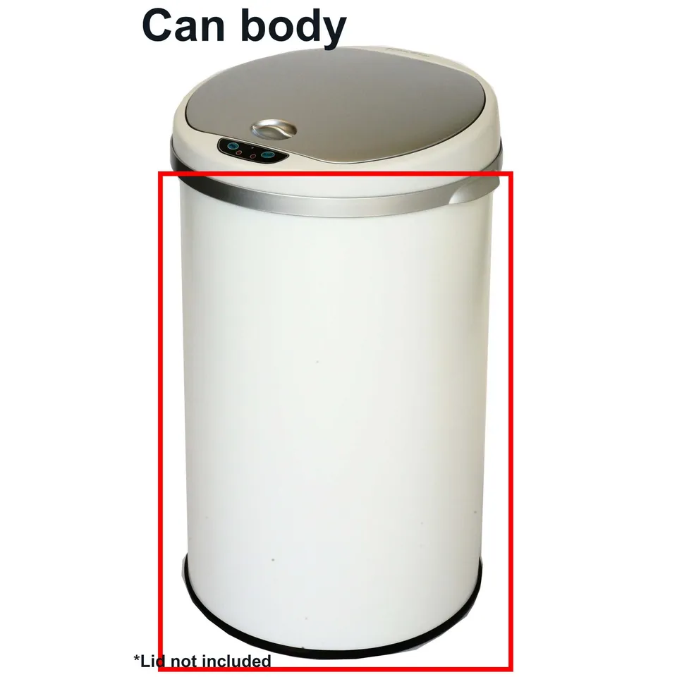 itouchless-mt08rw-white-trash-can-body-replacement-part image 1