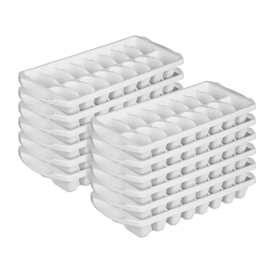 sterilite-stacking-ice-cube-tray-white-12-pack image 1