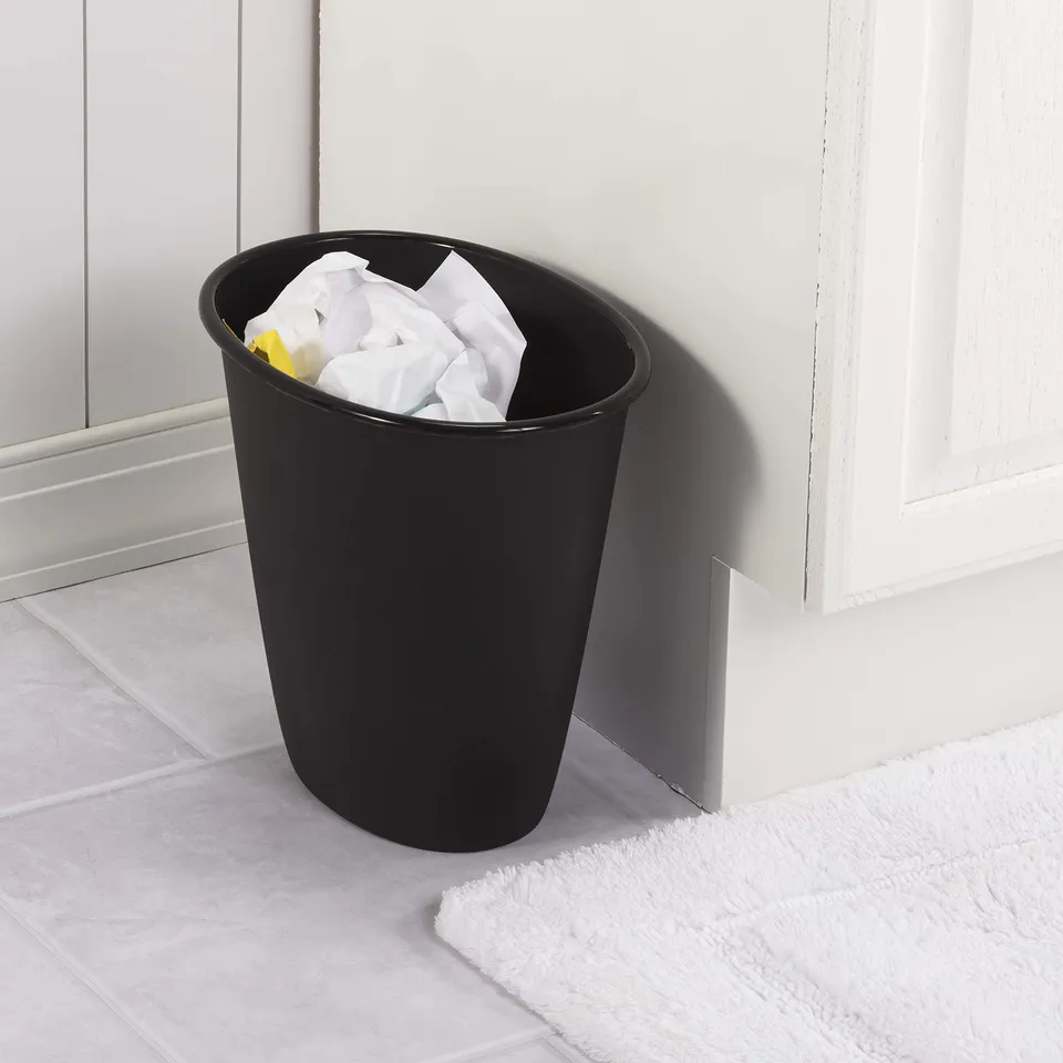 sterilite-1-5-gallon-oval-vanity-wastebasket-small-open-top-trash-can-for-bathro image 1
