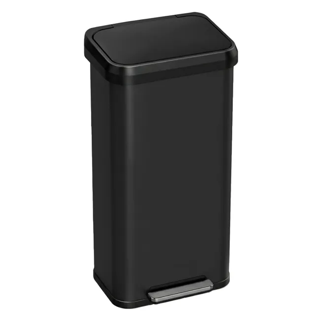 itouchless-softstep-exp-20-gallon-75-liter-matte-black-stainless-steel-step-peda image 1