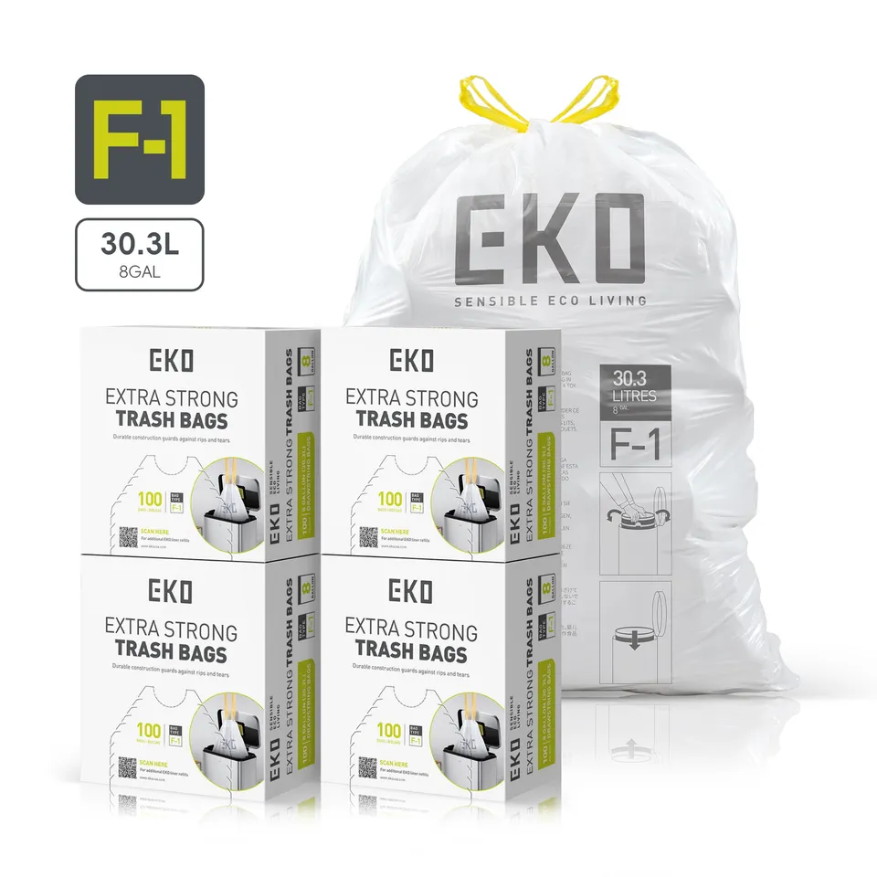 eko-code-f-1-slim-8-gallon-garbage-bags-400-count-30-3l image 1