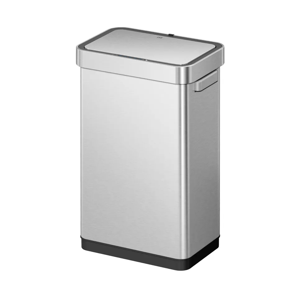 eko-deluxe-mirage-t-50-liter-13-gallon-motion-sensor-trash-can-matte-stainless-s image 1