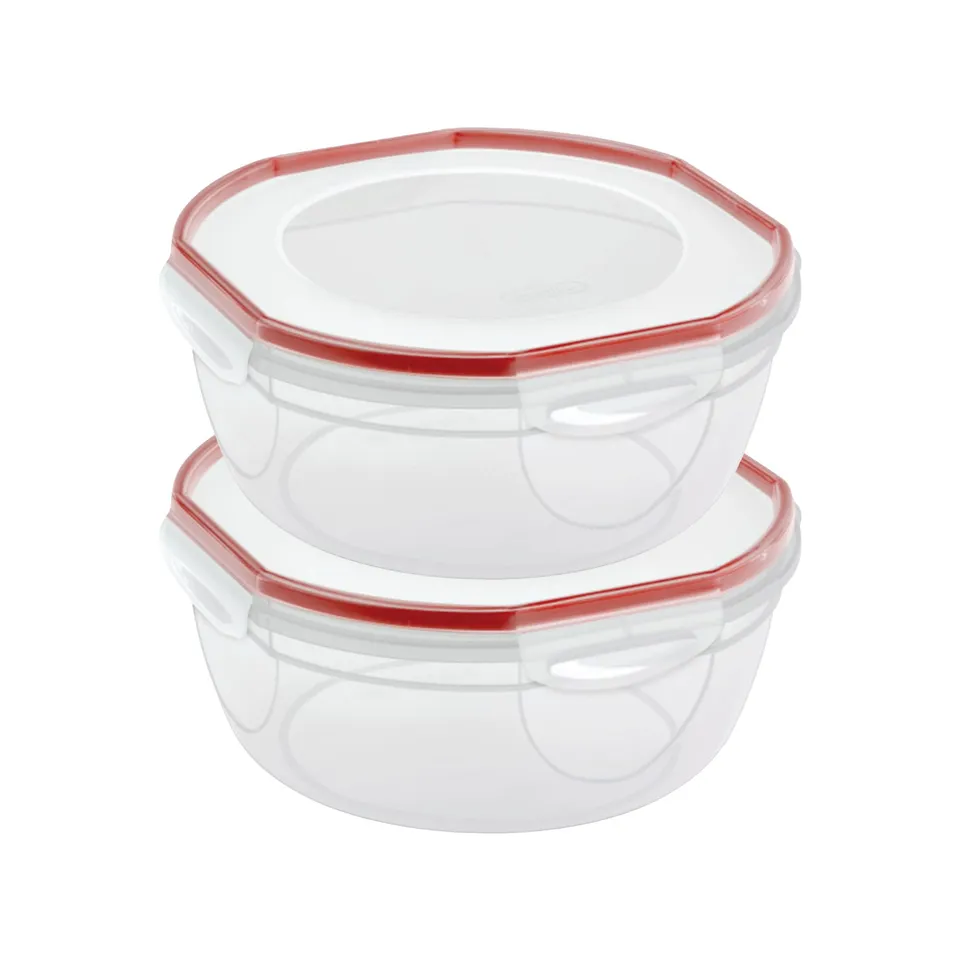 sterilite-ultra-seal-8-1-qt-bowl-large-airtight-food-storage-container-with-latc image 1