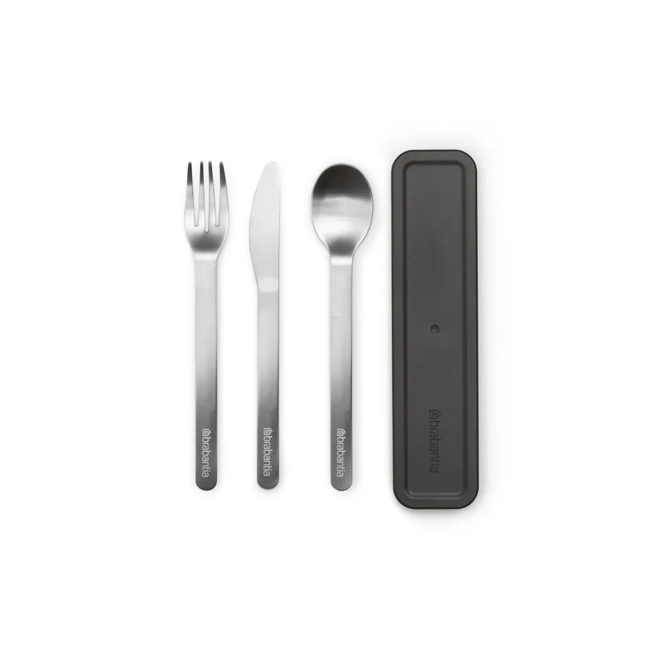 brabantia-make-take-cutlery-set-with-case-3-piece-stainless-steel-travel-cutlery image 1