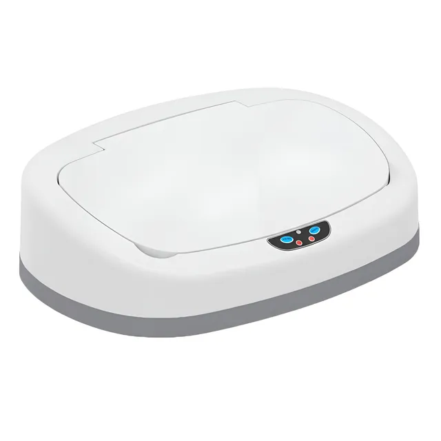 itouchless-chalk-white-13-gallon-oval-sensor-can-lid-replacement-itos13wh-osc13a image 1