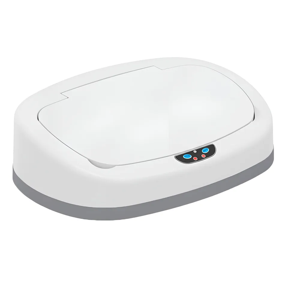 itouchless-chalk-white-13-gallon-oval-sensor-can-lid-replacement-itos13wh-osc13a image 1