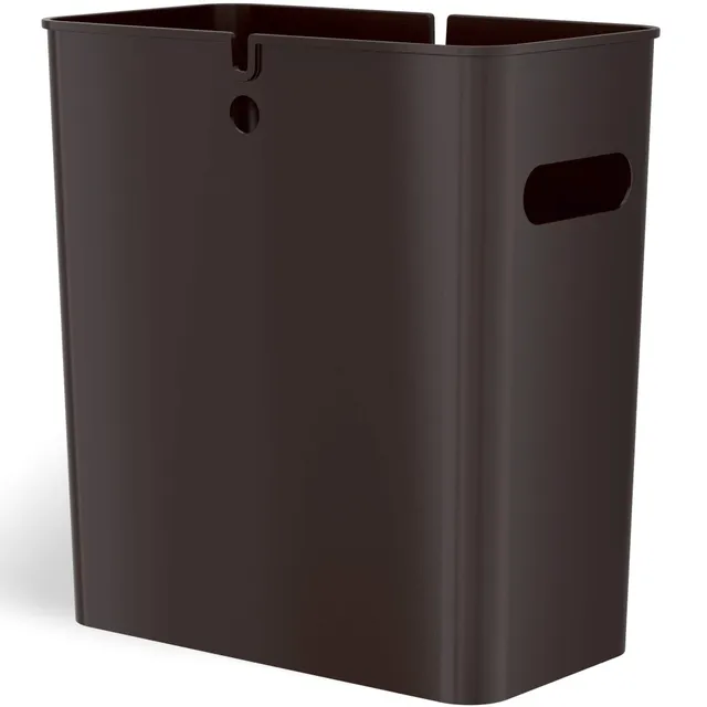 itouchless-slimgiant-4-2-gallon-slim-garbage-can-with-handles-16-liter-plastic-s image 1