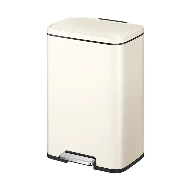 eko-madison-vanilla-steel-50-liter-13-2-gallon-step-trash-can-with-inner-liner-f image 1