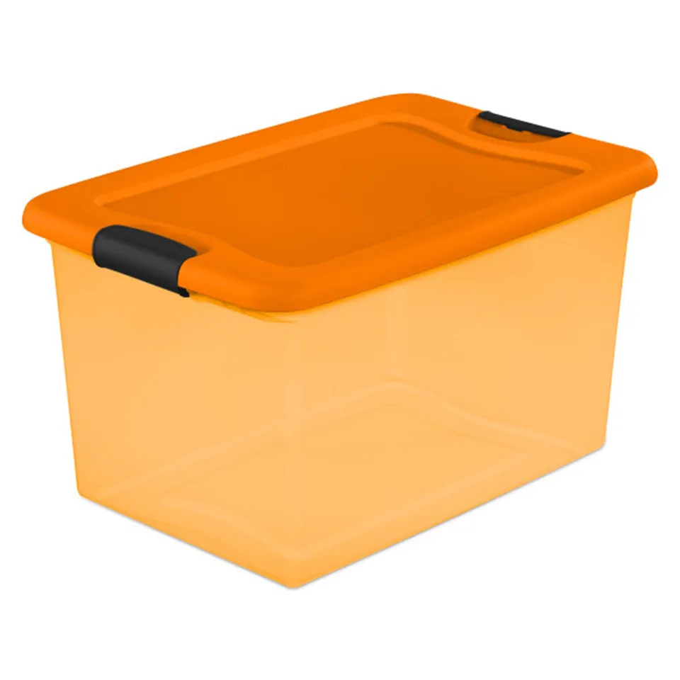 sterilite-64-quart-latching-see-through-storage-container-bin-halloween-orange-1 image 1