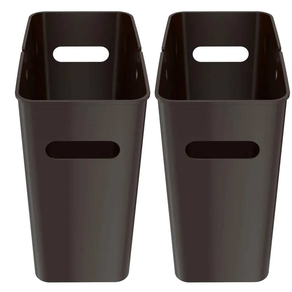 itouchless-slimgiant-4-2-gallon-16-liter-slim-trash-can-with-handles-2-pack-moch image 1