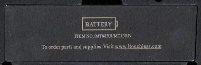 itouchless-mt08rb-mt13rb-replacement-battery-cover-compatible-with-8-and-13-gall image 1