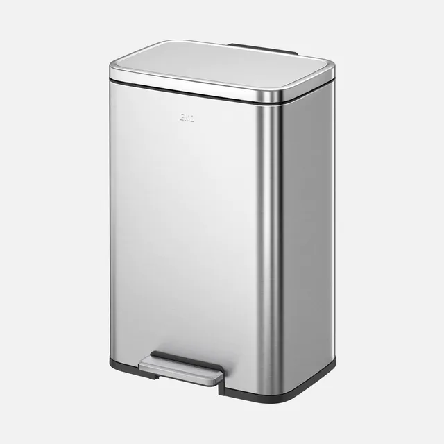 eko-madison-25l-20l-dual-compartment-step-trash-can-brushed-stainless image 1