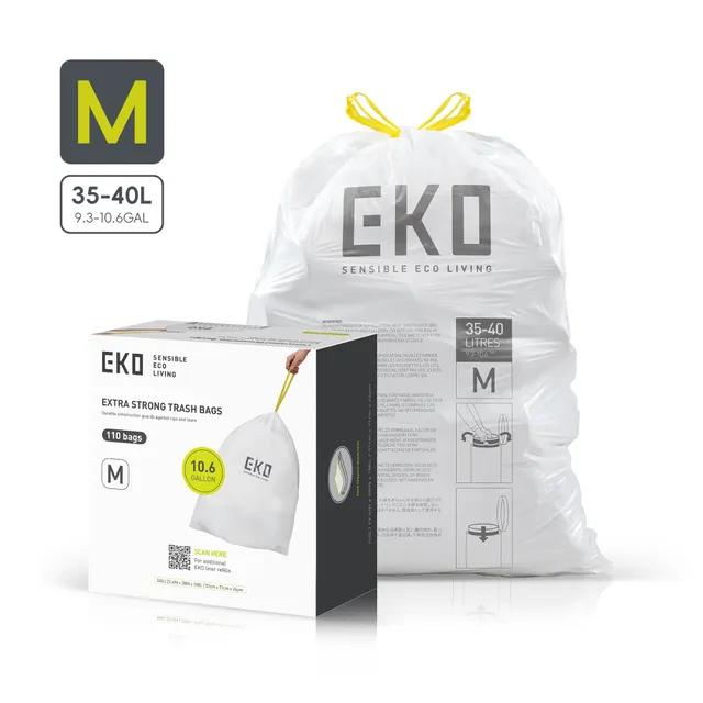 eko-code-m-10-6-gallon-easy-dispense-roll-trash-bags-110-count-1-mil-durable-dra image 1