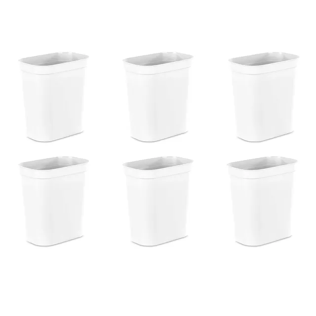 sterilite-2-5-gallon-vanity-wastebasket-small-open-top-trash-can-for-the-bathroo image 1