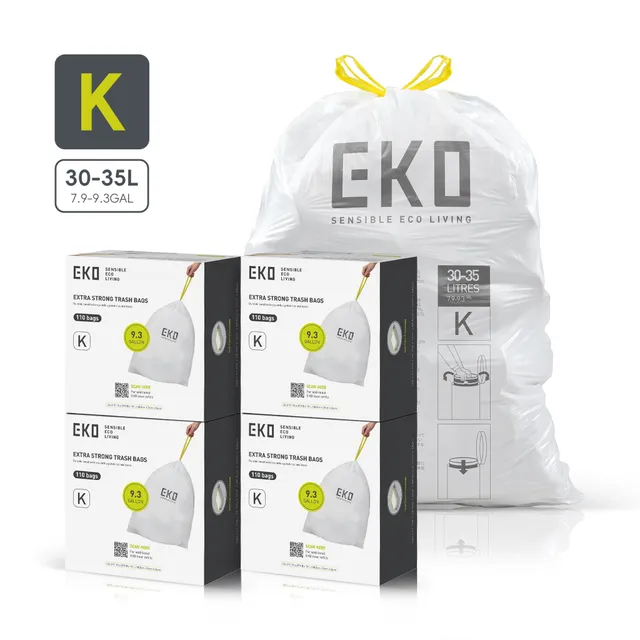 eko-code-k-9-3-gallon-easy-dispense-roll-trash-bags-440-count-1-mil-durable-draw image 1