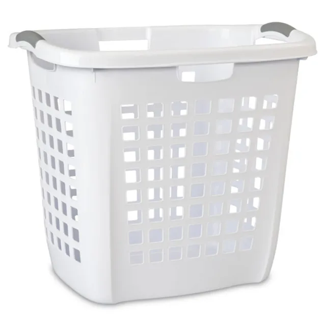 sterilite-ultra-easy-carry-laundry-hamper-with-comfort-handles-white-4-pack image 1