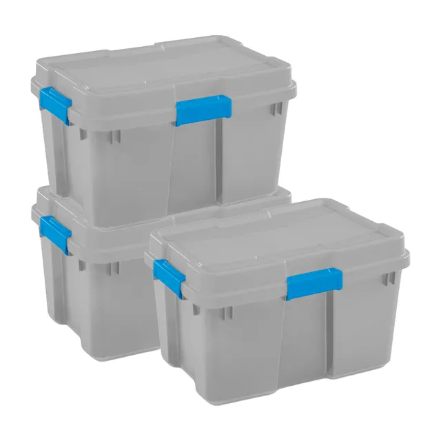 sterilite-30-gal-gasket-tote-with-gasketed-lid-heavy-duty-stackable-storage-bin- image 1