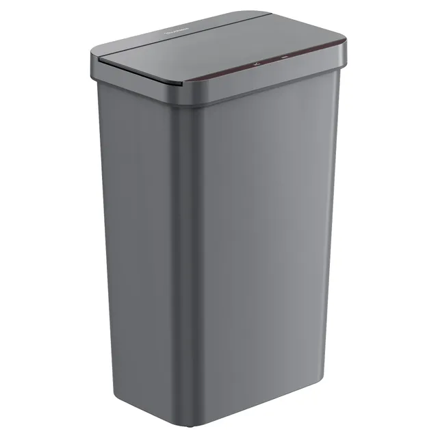 itouchless-50-liter-13-2-gallon-prime-gray-plastic-sensor-kitchen-trash-can image 1