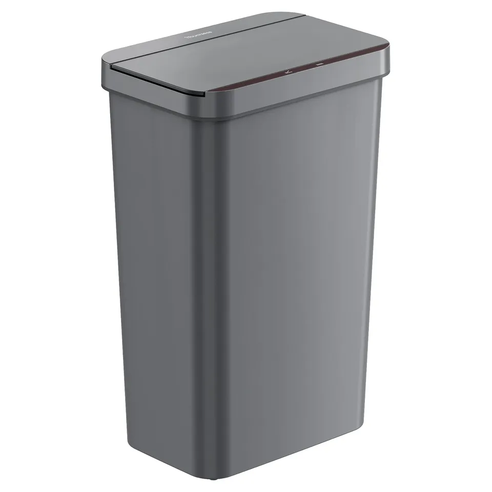 itouchless-50-liter-13-2-gallon-prime-gray-plastic-sensor-kitchen-trash-can image 1