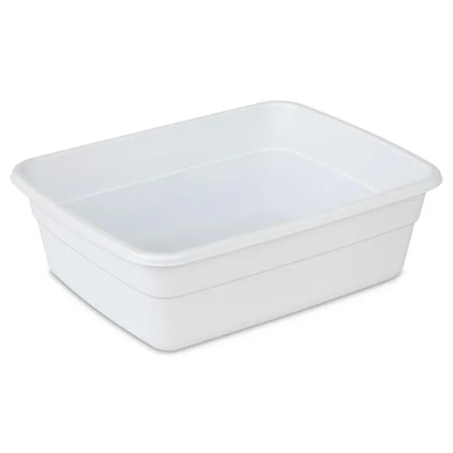 sterilite-small-portable-rectangle-plastic-heavy-duty-reinforced-plastic-8-qt-ki image 1