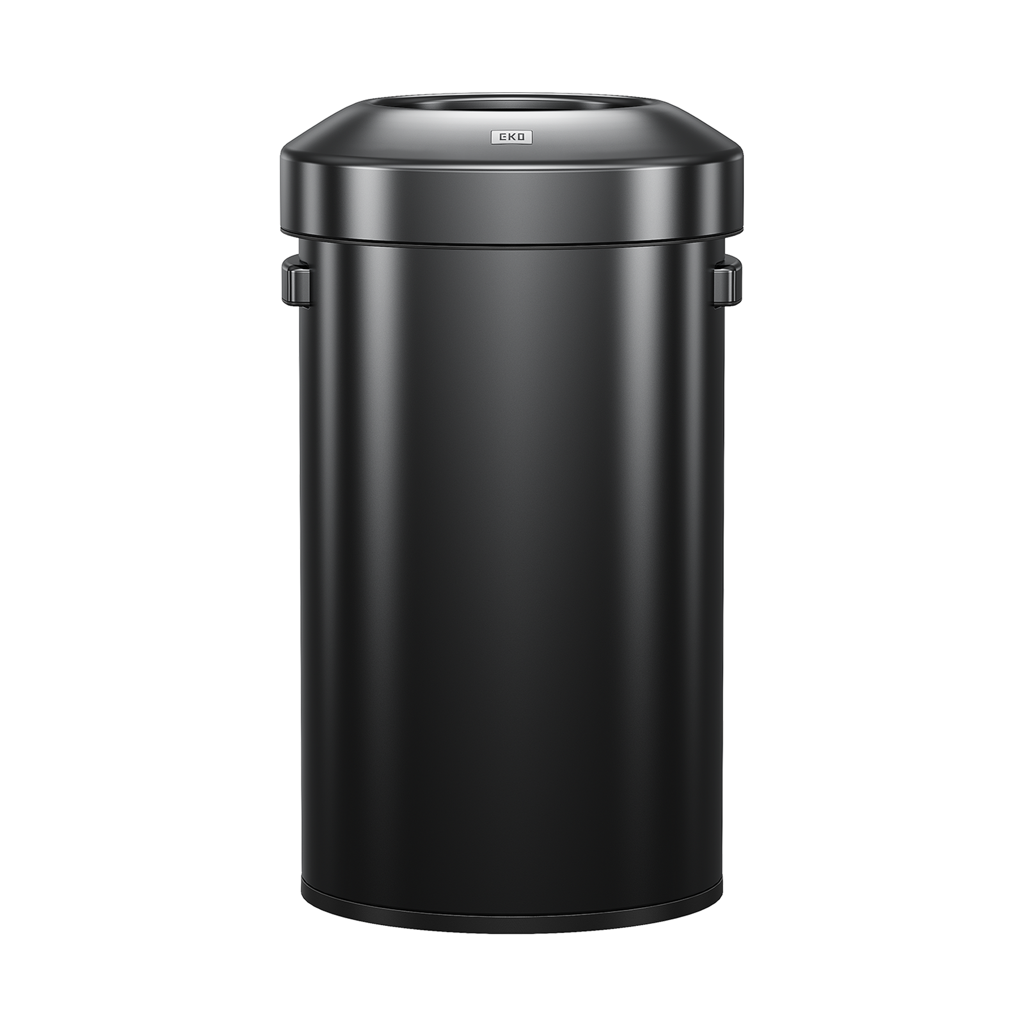 eko-urban-round-open-top-commercial-grade-trash-can-60l-16-gal-black-stainless-s image 1
