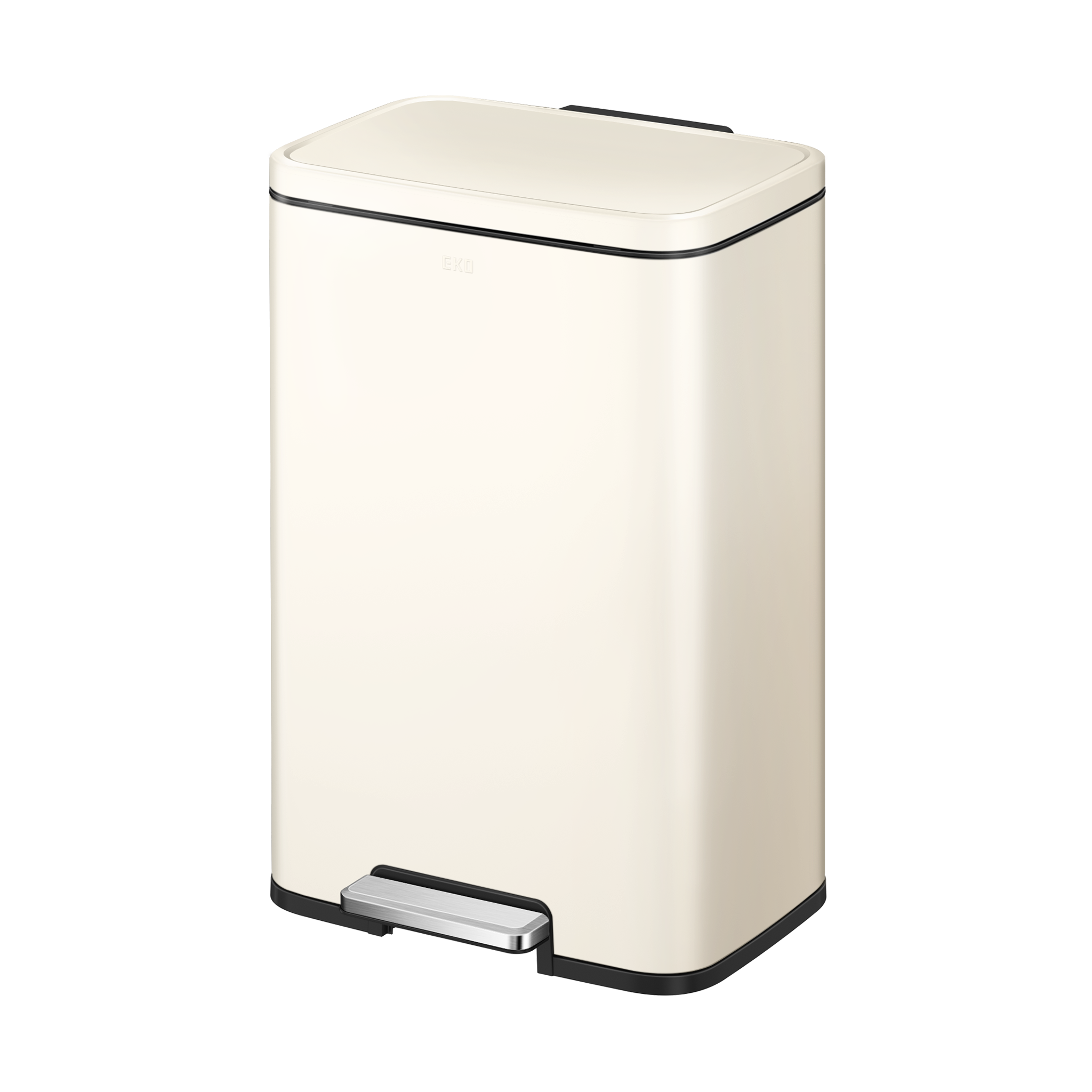 eko-madison-vanilla-steel-50-liter-13-2-gallon-step-trash-can-with-inner-liner-f image 1
