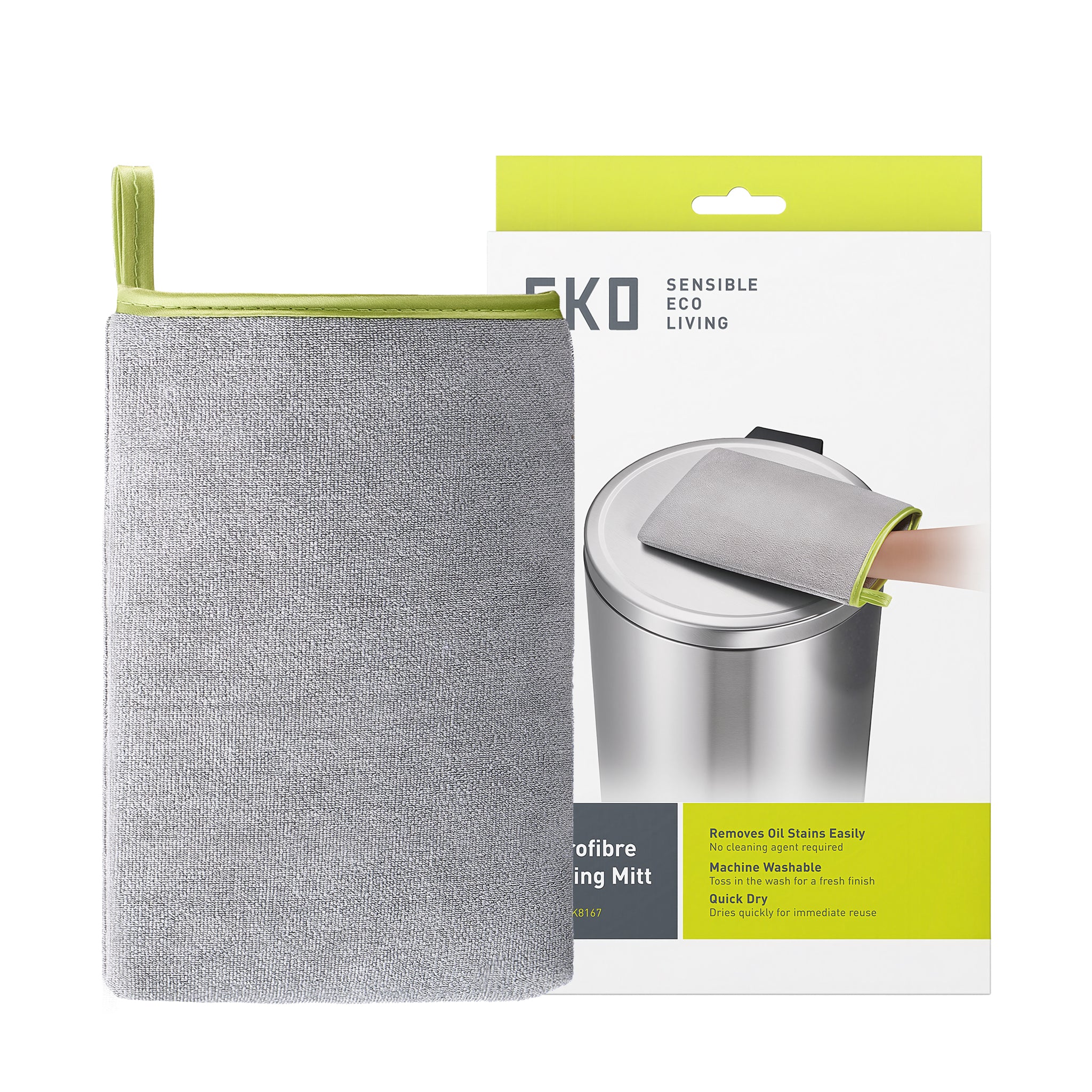 eko-microfibre-cleaning-mitt-for-stainless-steel-lint-free-reusable-dual-sided image 1