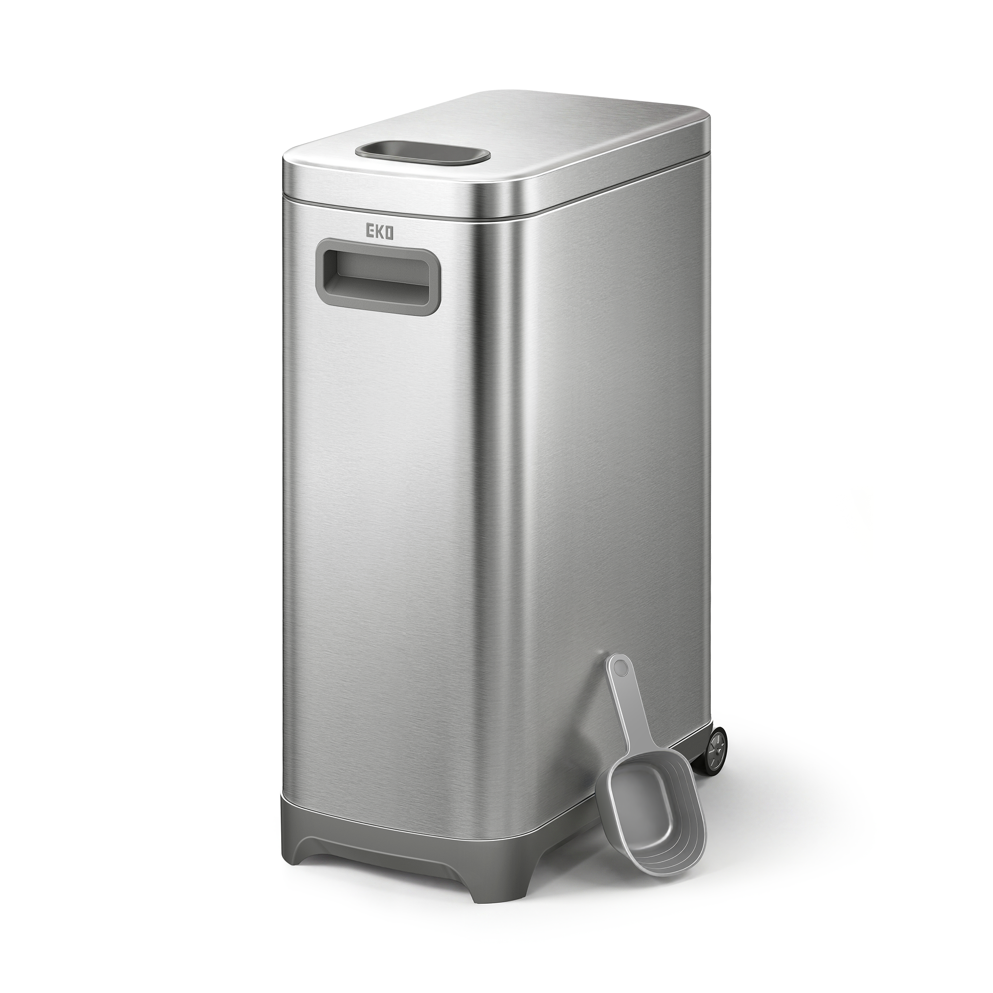 eko-45-lb-stainless-steel-pet-food-storage-container-with-lockable-airtight-lid image 1
