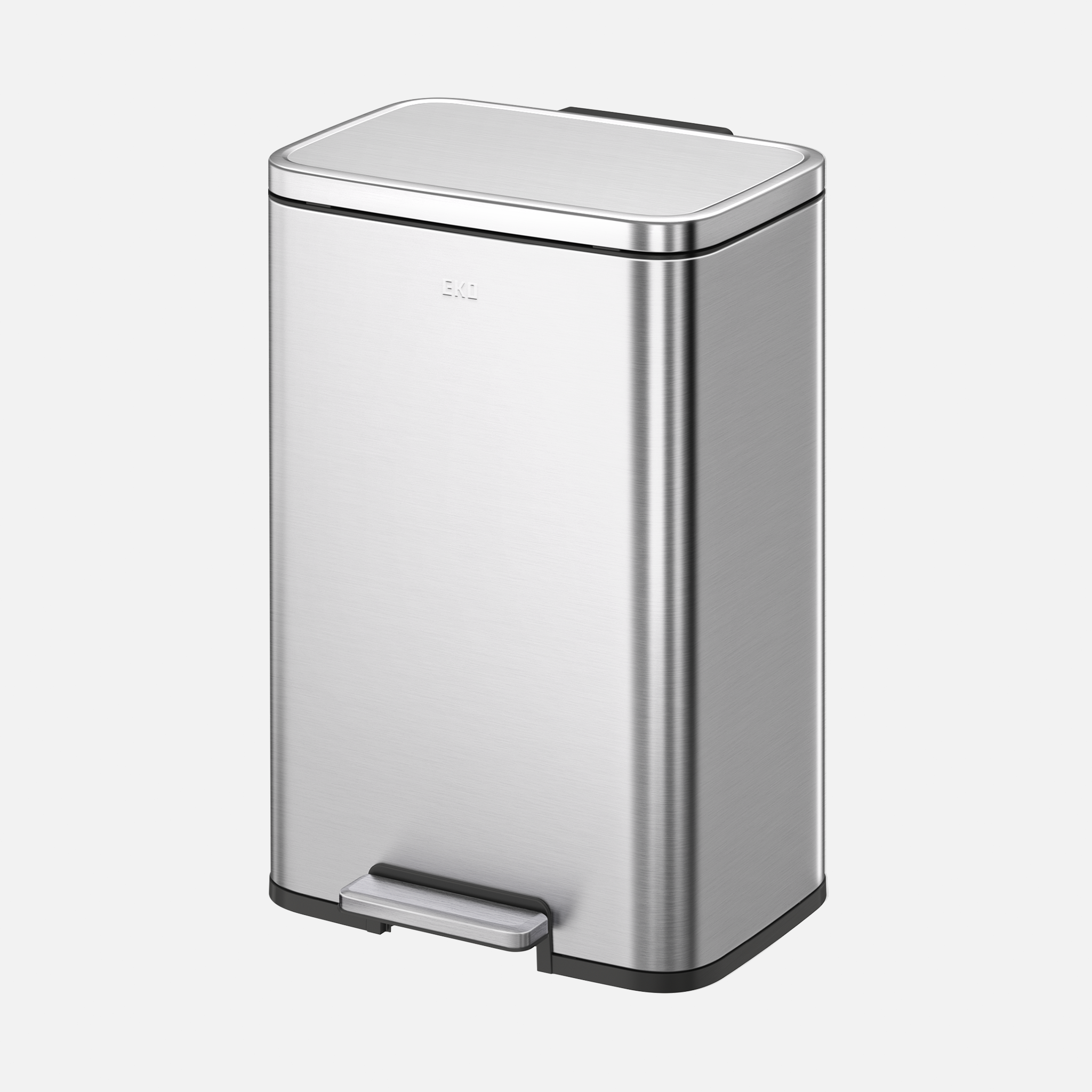 eko-madison-25l-20l-dual-compartment-step-trash-can-brushed-stainless image 1