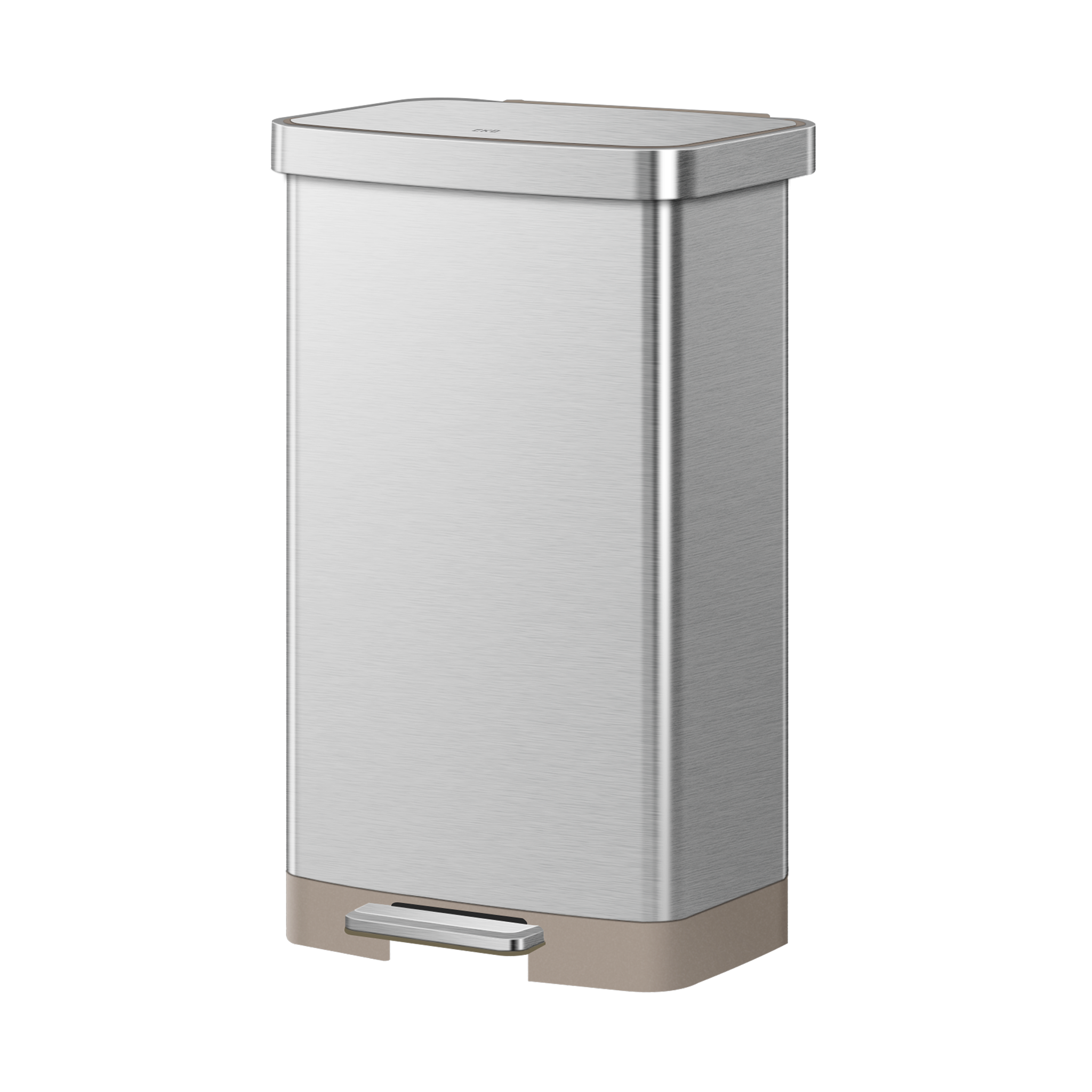 eko-hudson-75-liter-20-gallon-step-trash-can-with-bag-compartment-stainless-stee image 1