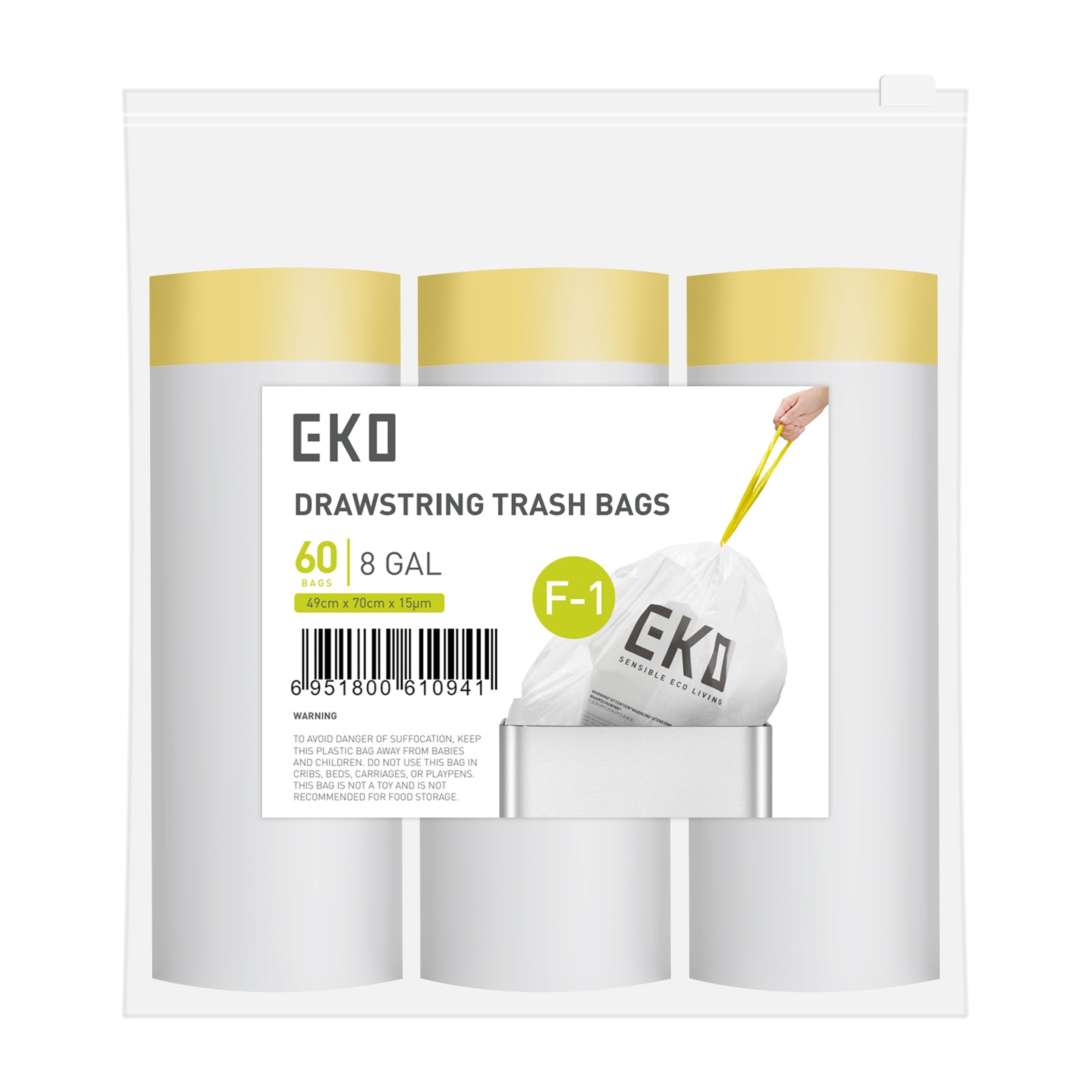 eko-code-f-1-extra-long-8-gallon-trash-bags-60-count image 1