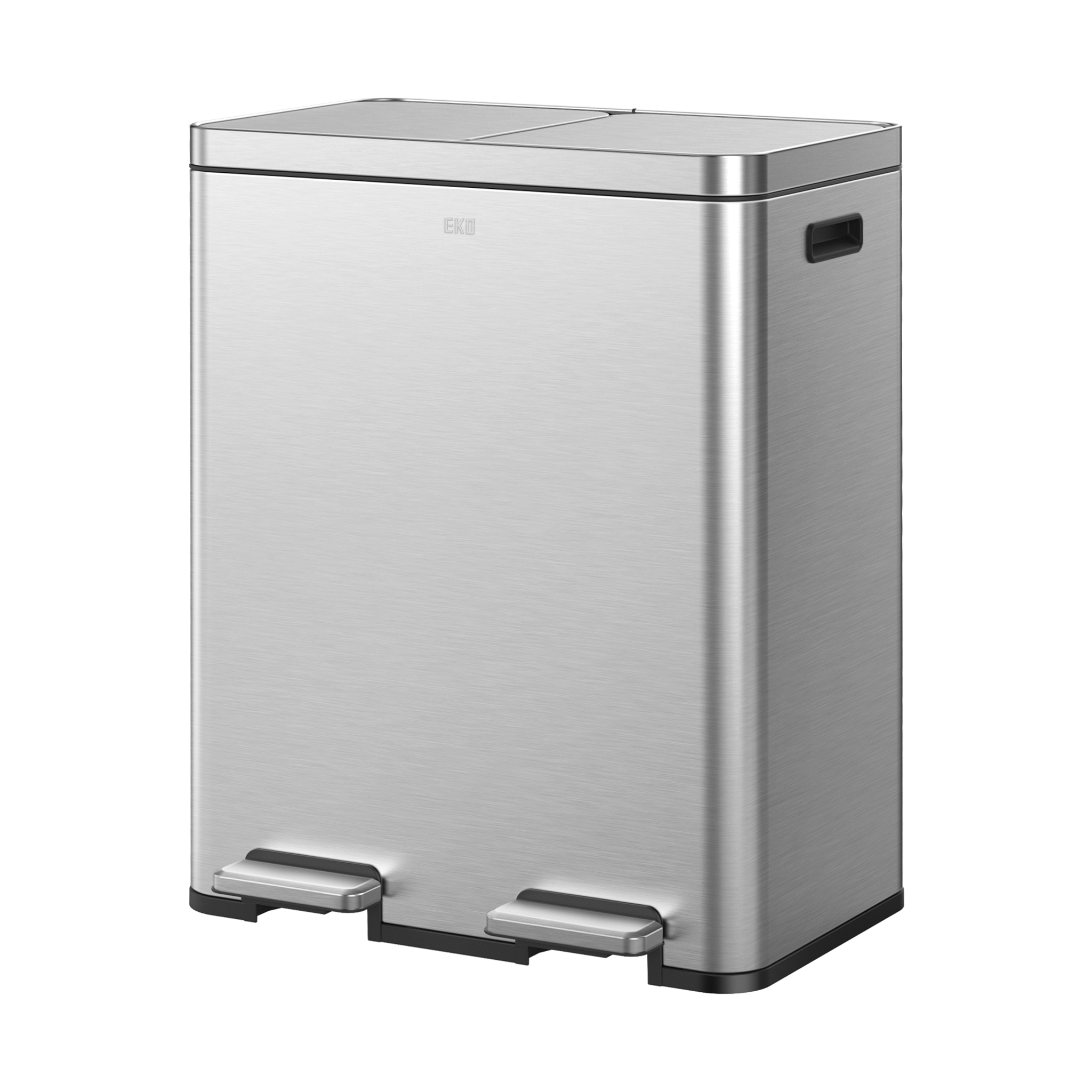 eko-edison-8-8-gallons-kitchen-trash-can-with-dual-removable-inner-liners-stainl image 1