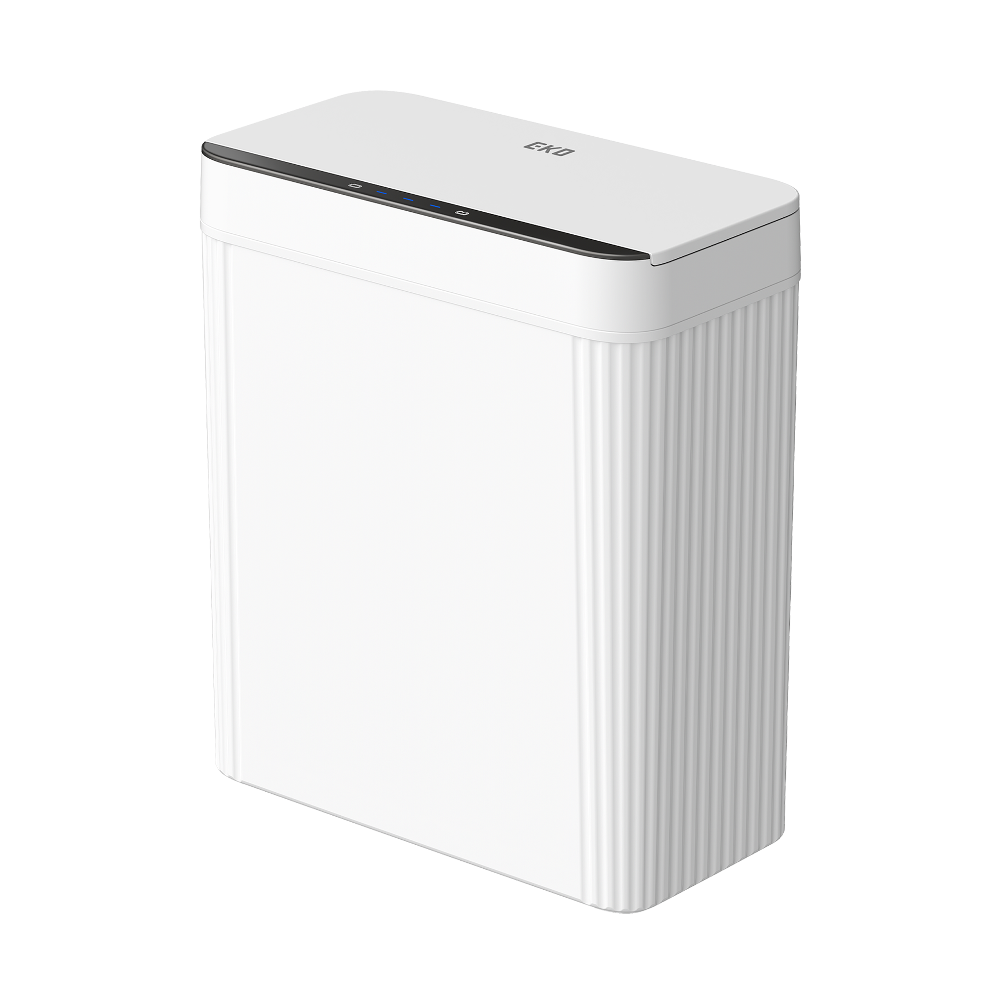 eko-brio-10l-2-6-gallon-motion-sensor-trash-can-white-compact-design image 1