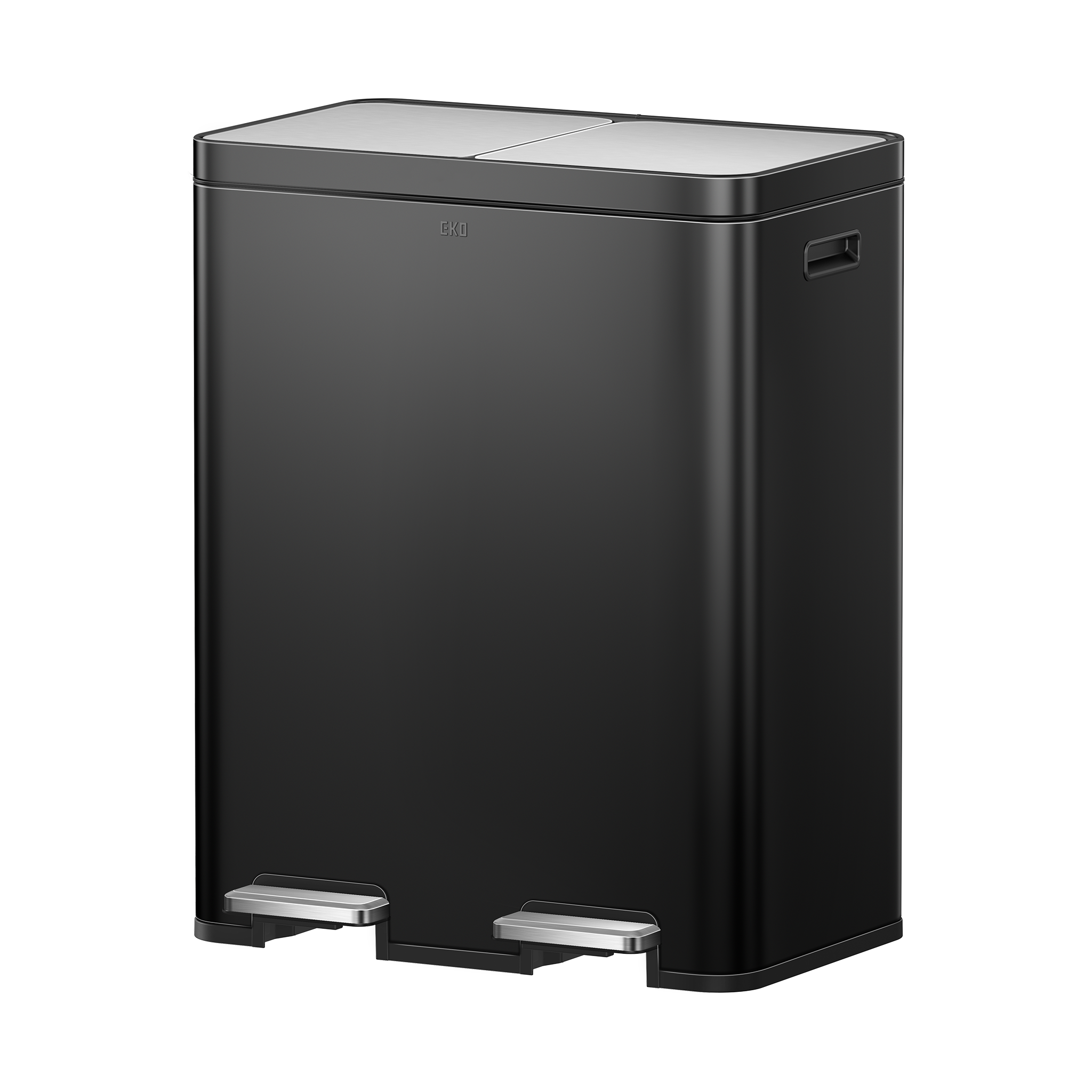 eko-edison-8-8-gallon-dual-kitchen-trash-can-with-removable-inner-liners-matte-b image 1