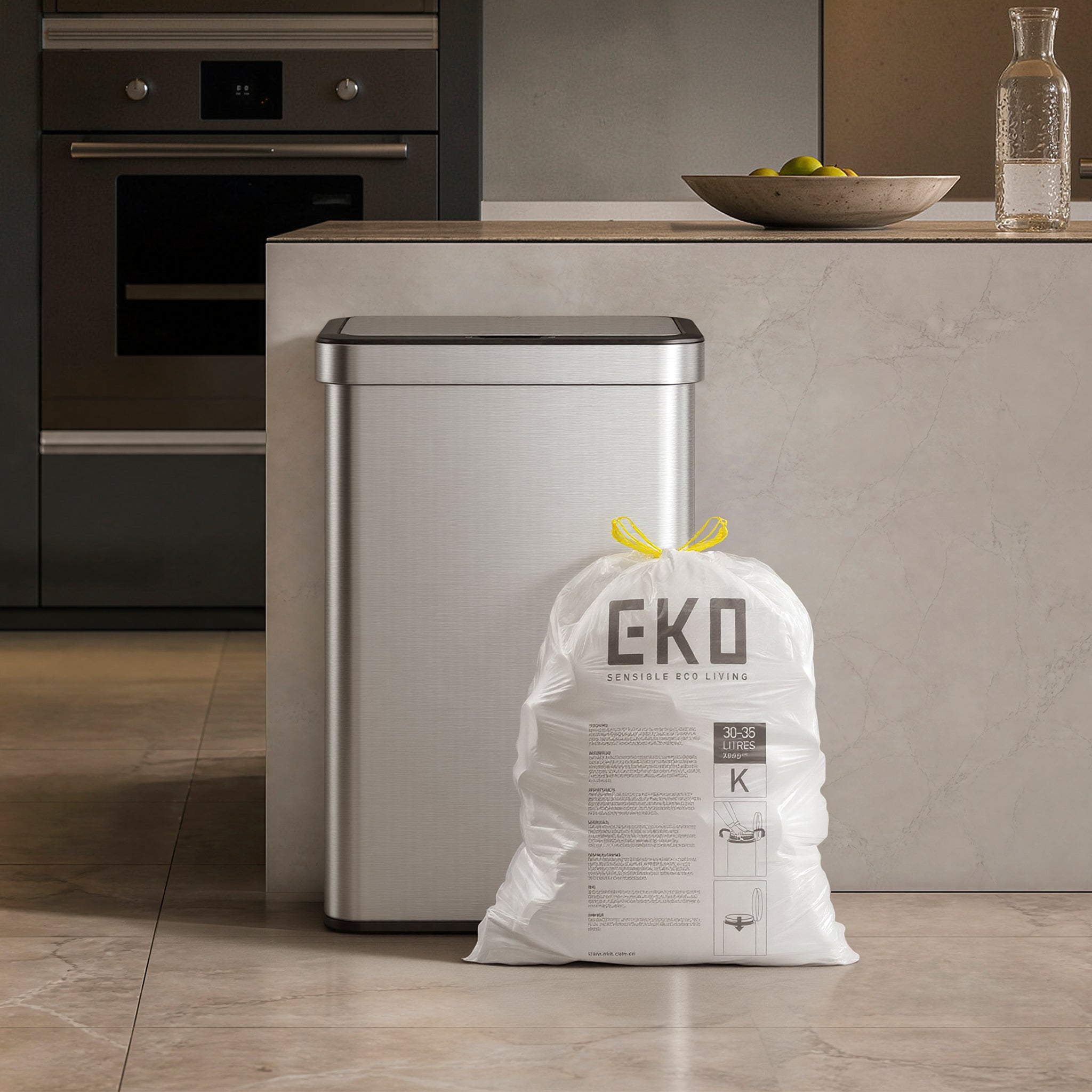 eko-code-k-9-3-gallon-easy-dispense-roll-trash-bags-440-count-1-mil-durable-draw image 2