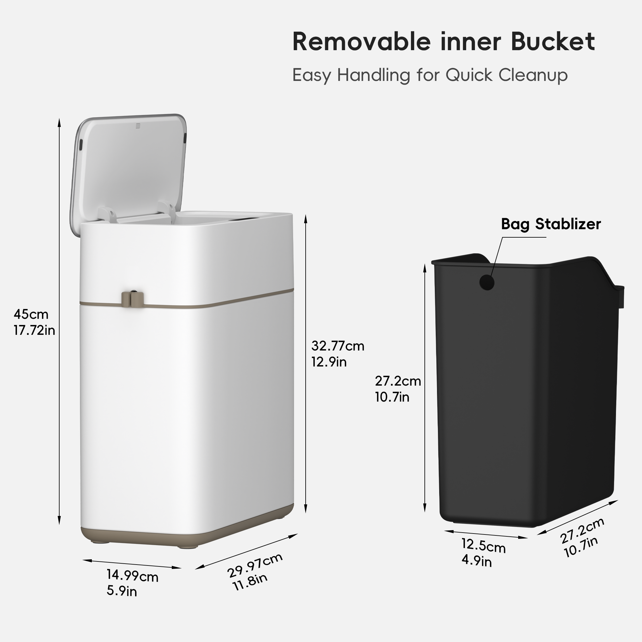 eko-bono-sensor-trash-can-8l-2-1-gallon-automatic-motion-sensor-rechargeable-whi image 8
